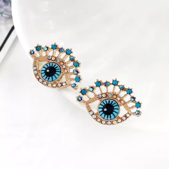 Evil eye earrings - Picture 3 of 4